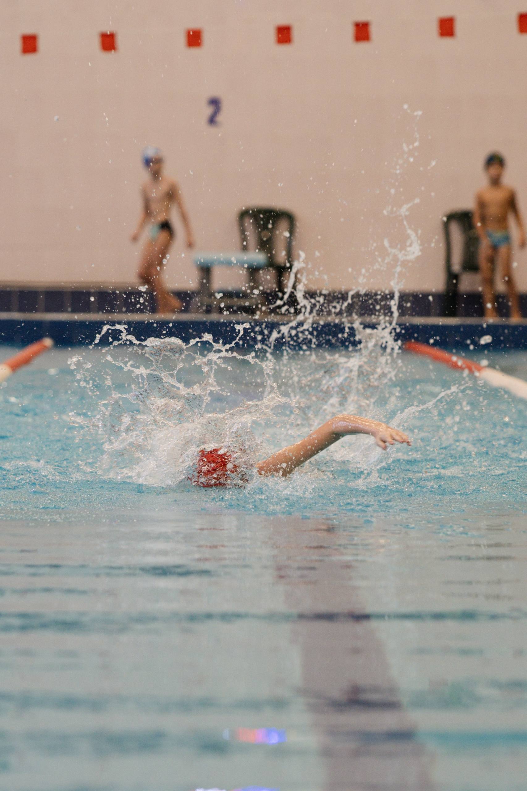Ученики Swim-class после тренировки по плаванию в Гомеле